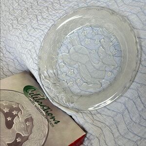 Crystal Reindeer Candle Plate